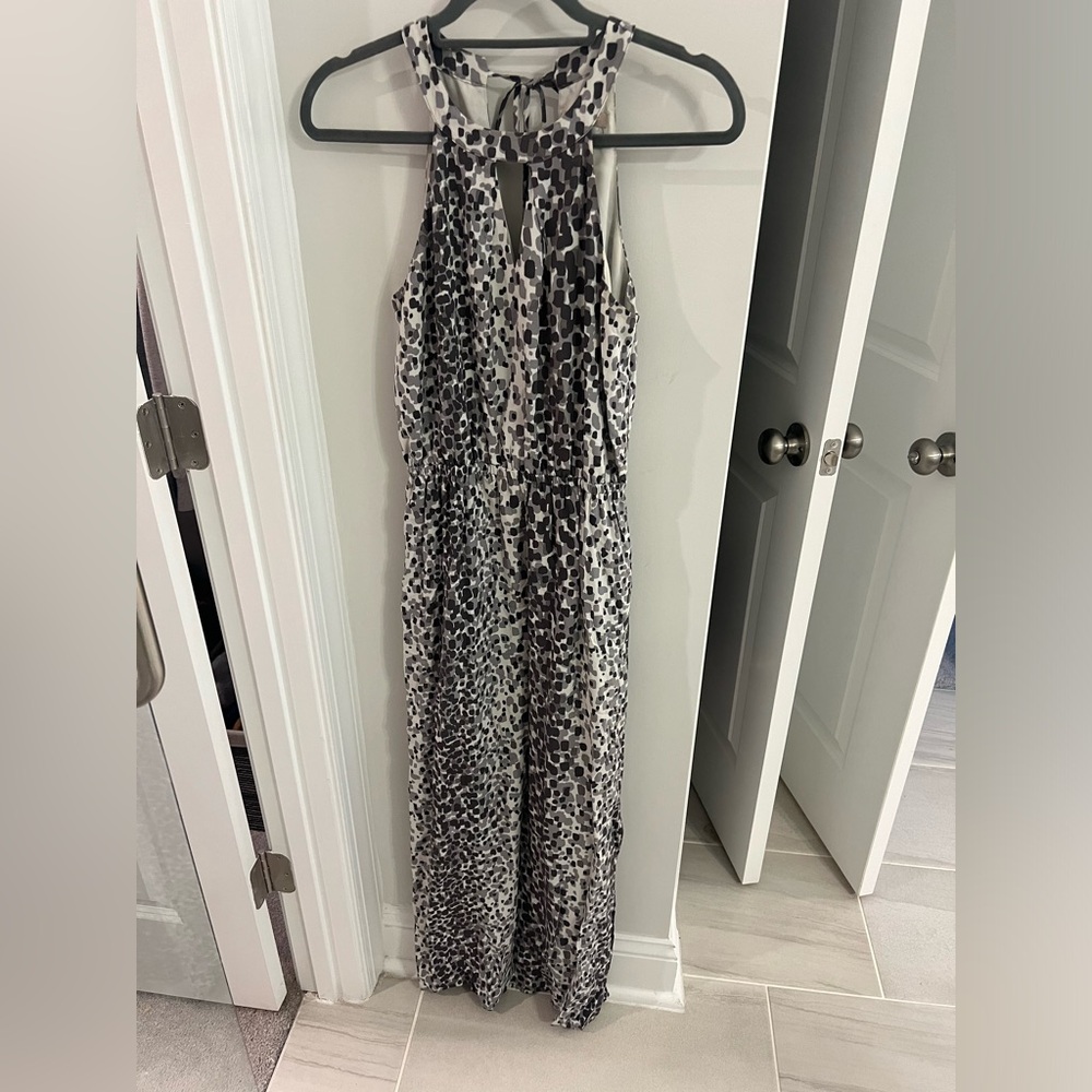 Gray maxi dress- Banana Republic